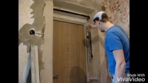 Штукатурка откосов входной двери