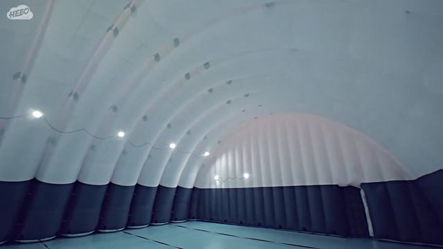 Надувной ангар с большими воротами смотреть онлайн