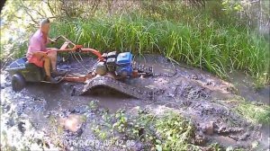 Мотоблок по реальной грязи