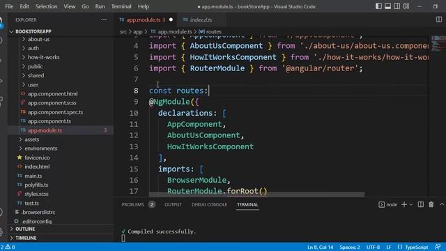 #25: Routing in Angular 14 Application | Enable Routing in Existing Application смотреть онлайн