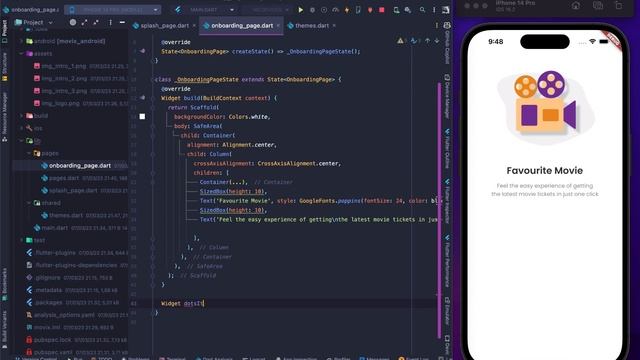 Building Cool Intro Page for Movie Reservation Flutter App 2023 - EP 1 смотреть онлайн