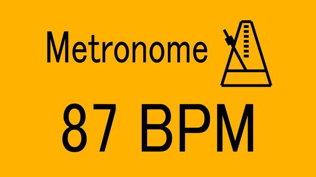 87 BPM METRONOME FOR TRAINING MUSICAL INSTRUMENT / 楽器練習用 メトロノーム / practice смотреть онлайн