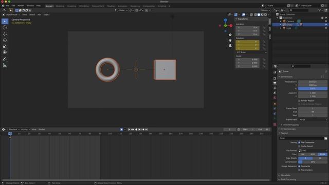How to Rotate Multiple Objects Around a Central Point Using Blender смотреть онлайн