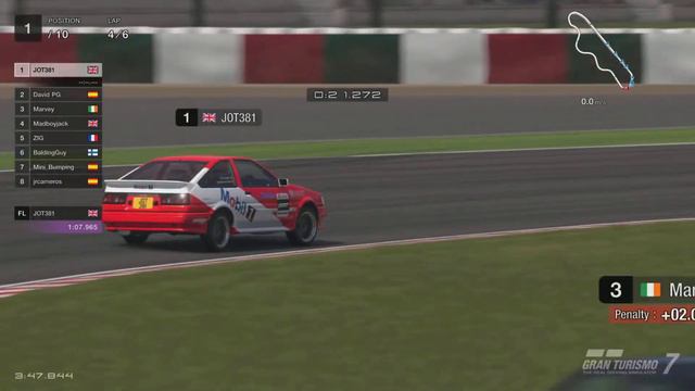 JOT381 GRAN TURISMO 7 050422 SUZUKA EAST TOYOTA AE86 2nd to 1st SPORT MODE 6 LAPS 24th WIN смотреть онлайн