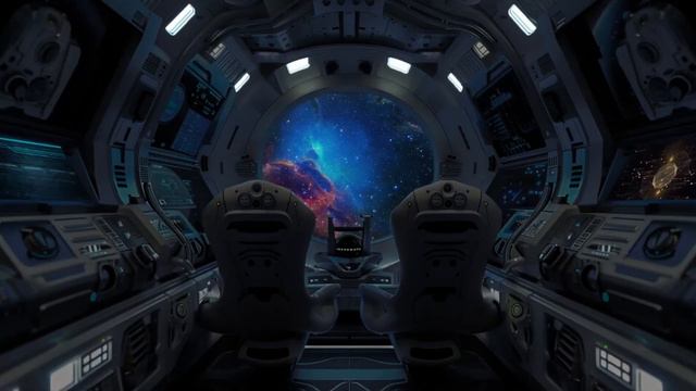 10 Hours Flying Into Deep Space - Space Sound - Space Sci-Fi Ambiance For Sleep, Study, Relaxtion