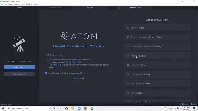How to install atom on windows + Can't find script package in atom смотреть онлайн