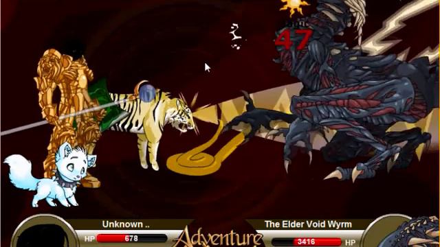 Adventure Quest - Unknown... (97) vs Elder Void Wyrm (121) смотреть онлайн