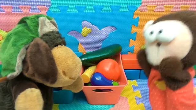 Приколы от свинки Пеппы! Хитрый Баран и обезьянка Банана. Смешное видео про торговцев. [Малышата] смотреть онлайн