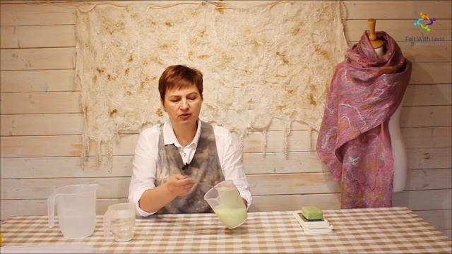 Making cobweb scarves, soap preparation смотреть онлайн