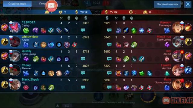 Алиса ИМБА !?? (Первая игра после обновы) Mobile Legends смотреть онлайн