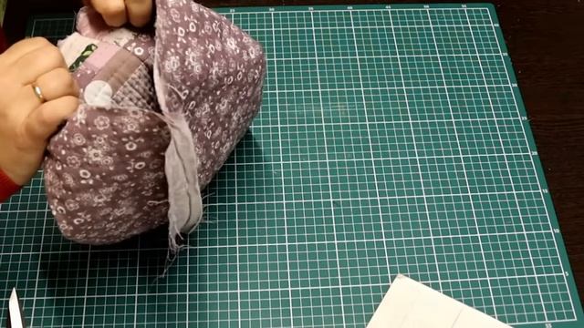 Оригинальная сумка в технике японского печворка. смотреть онлайн