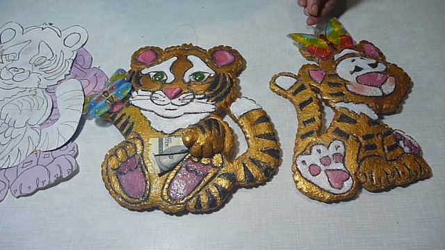 Панно, Символ 2022 года. Поделки из соленого теста . Занимательное рукоделие. смотреть онлайн