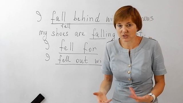 Фразовые глаголы - Урок 19 - Fall (преподаватель Ольга Черноштан) смотреть онлайн