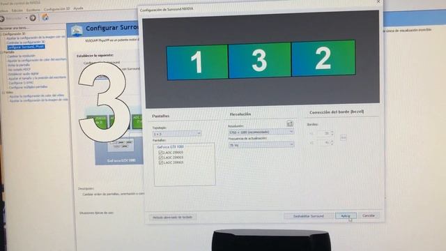 ?Como CONFIGURAR 3 PANTALLAS o monitores en pc |windows 10|| ESPECIAL SIM RACING||NVIDIA SURROUND|| смотреть онлайн