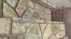 «Натуральный камень» из плиточного клея.Покраска.
