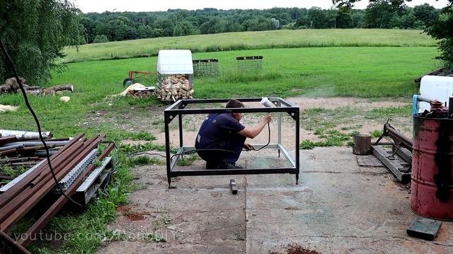 Steel Frame Fabrication - DIY CNC Plasma Table - Ep. 1 смотреть онлайн