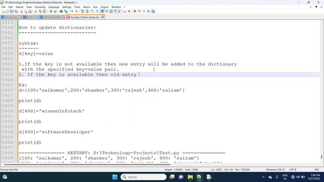 73 Update and Delete Dictionary in Python by #SaiKumarValaboju #Microsoft Python Certified смотреть онлайн