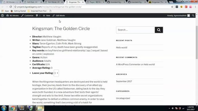WordPress Movie Rating Plugin Development From Scratch - PART 1 - Introduction смотреть онлайн