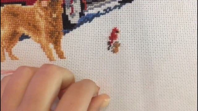 Живой процесс вышивки крестом. Рождество 2021. SATISFYING смотреть онлайн