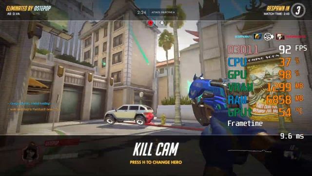 GeForce GTX 750 ti -- Intel Core i3-9100F -- Overwatch FPS Test смотреть онлайн