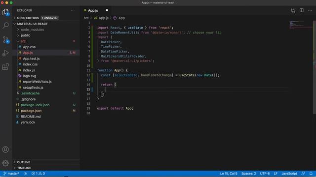 React material UI tutorial 11 : DateTime Picker component || Material UI tutorial смотреть онлайн