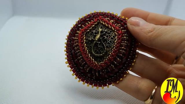How to embroider a brooch "Order of the Lizard"/Как вышить брошь "Орден Ящерицы" смотреть онлайн