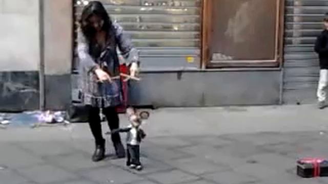 Мышь танцует на центральной улице Турина! ;) смотреть онлайн