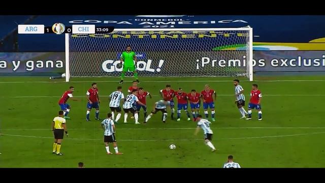 Messi Free kick Goal VS Chile | Copa America 2021 | Messi ( The Free kick King ) смотреть онлайн