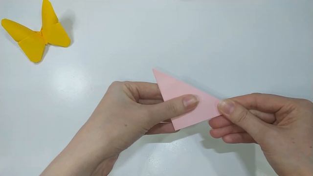 Как сделать легкую бабочку оригами (за 2 минуты). How to make Origami paper butterflies | Easy craf смотреть онлайн