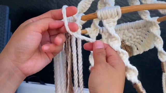 HOW TO MAKE MACRAME BABY MOBILE | Macrame Fish and Rainbow смотреть онлайн