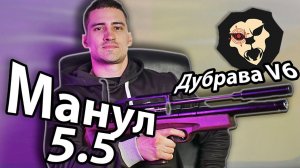 ОБЗОР на PCP винтовку Дубрава Манул V6 5.5 мм (450мм, буллпап)