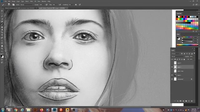 Week 5 Drawing Potrait using Digital Pencil tool - Kyle Ultimate Pnecil Hard смотреть онлайн