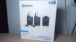 Распаковка, настройка, обзор петличного беспроводного микрофона BOYA BY-WM4 PRO-K2