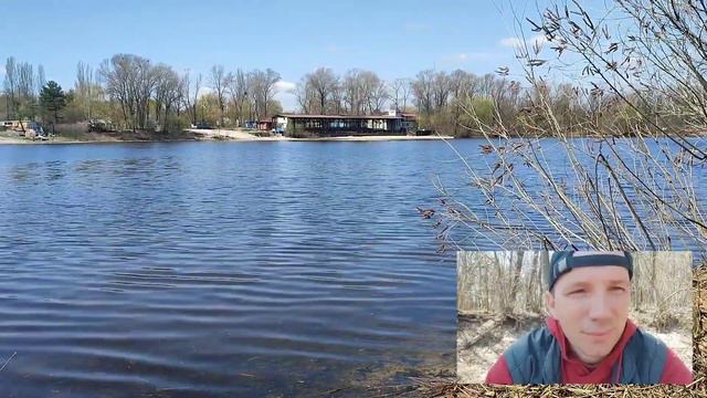 Матвеевский залив в Киеве 24.04.2022 г