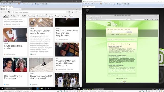 Comparing Windows 10 to Linux Mint 18.1 смотреть онлайн