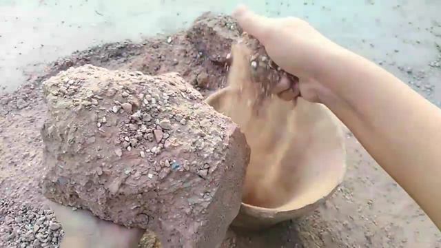 Clay Pot Crumbling Super Dusty Crispy Crunchy Pure Red Dirt, Pure Cement Sand Asmr Crush, Insomnia