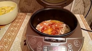 Картошка Соус с Мясом в Мультиварке| Вкусный и быстрый рецепт.