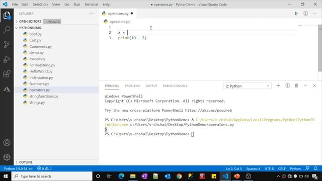 16. Operators in Python смотреть онлайн