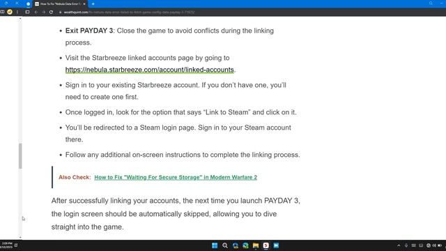 How To Fix "Nebula Data Error Failed To Fetch Game Config Data" on PAYDAY 3 смотреть онлайн