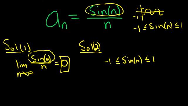 The Sequence a_n = sin(n)/n Converges or Diverges Two Solutions with Proof смотреть онлайн