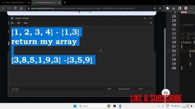 Print alternate elements of an array#java #geeksforgeeks #coding #python #html #csharp #javascript смотреть онлайн