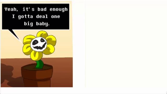 Undertale Comic Dub - Baby Meets Flowey смотреть онлайн