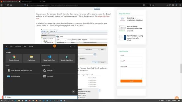 Install and Run the Nginx Server on Windows 10 смотреть онлайн