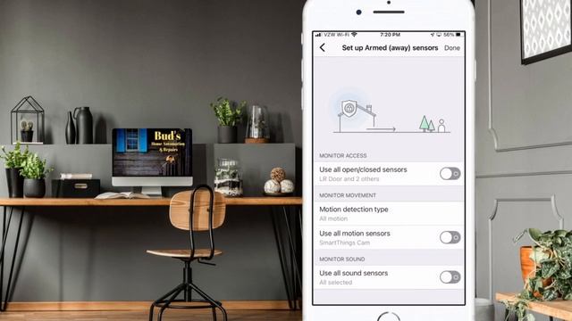 SmartThings Indoor Security Camera Automation