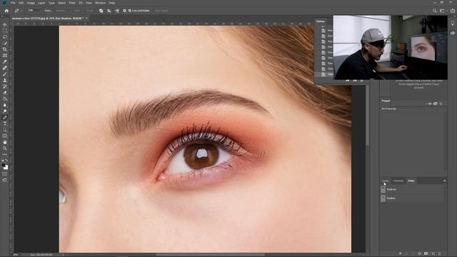 How to Add Digital Makeup in Photoshop | Tutorial смотреть онлайн