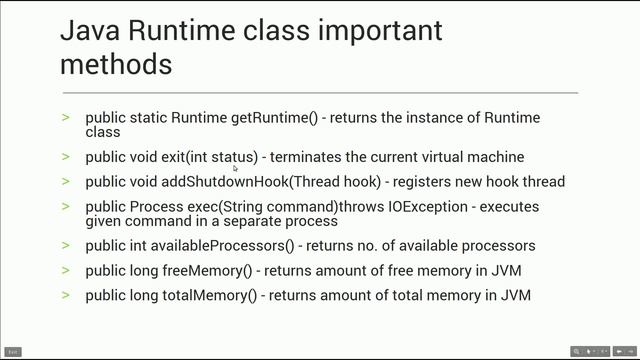 Java Runtime Class (Java Course) смотреть онлайн