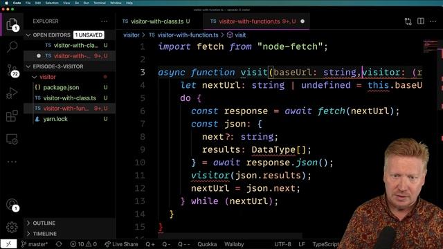 Visitor and Iterator Patterns in TypeScript (No BS TS Series 2 Episode 3) смотреть онлайн