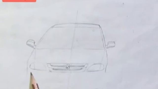 How i sketch a simple Car drawing time laps front view suzuki cultus by t4trends arts смотреть онлайн