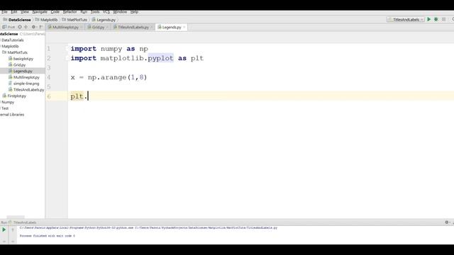 Matplotlib Adding Legends #19 смотреть онлайн