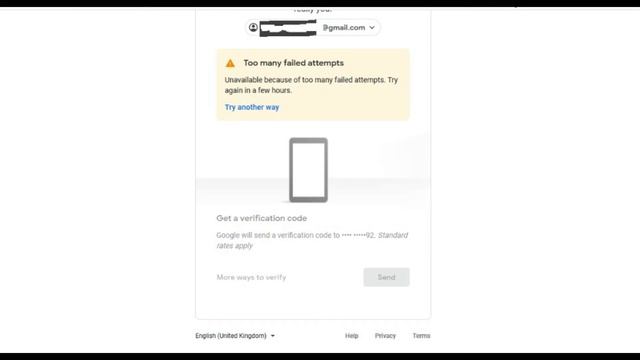 Too many failed attepts || Unavailable because of too many attempts try again in few few hours смотреть онлайн